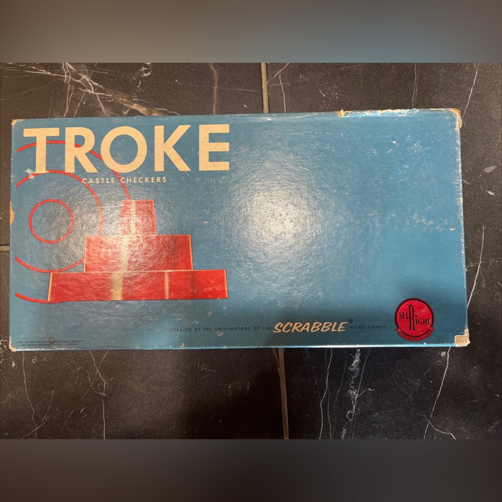 Vintage 1961 Troke Board Game